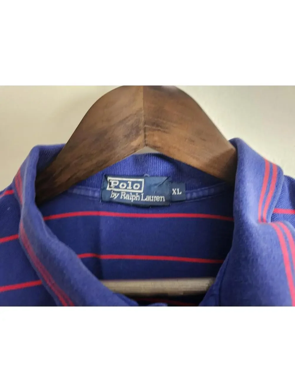 Lacoste Polo Shirt Dark Blue Mens Size XL Stripes Cotton